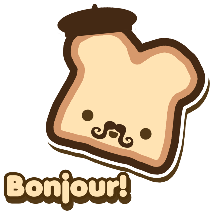 french clipart bonjour