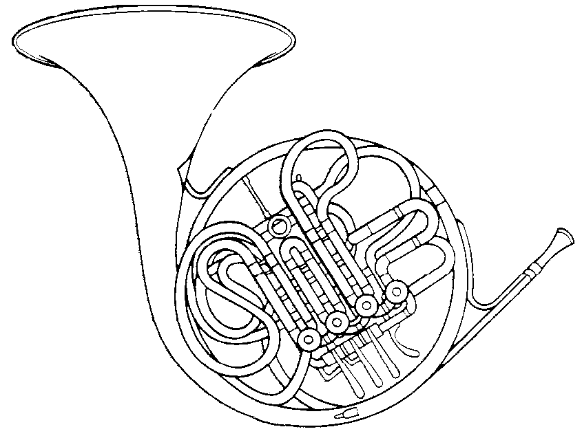 horn clipart drawing