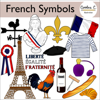 French clipart french symbol. National symbols clip art