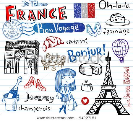 French clipart french symbol. Symbols of france as