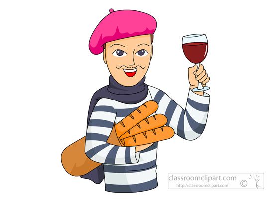 french clipart person