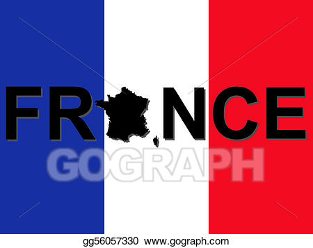 French clipart text. Stock illustration france with