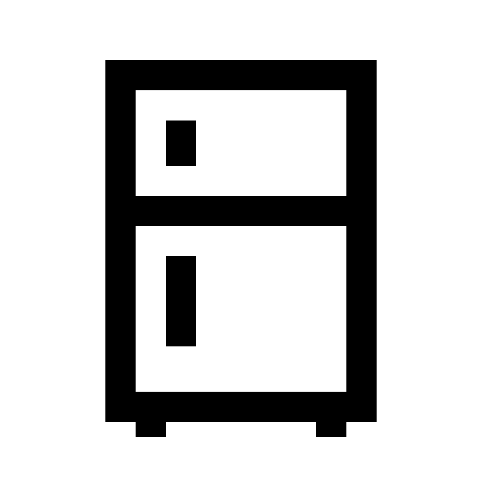 Refrigerator clipart vector. Png black and white