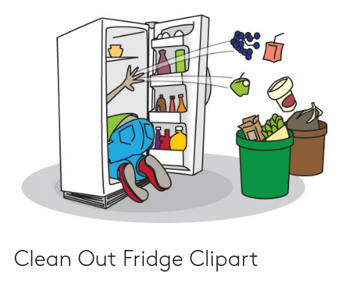 refrigerator clipart cleanout