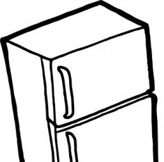 Fridge clipart outline. Free download best on