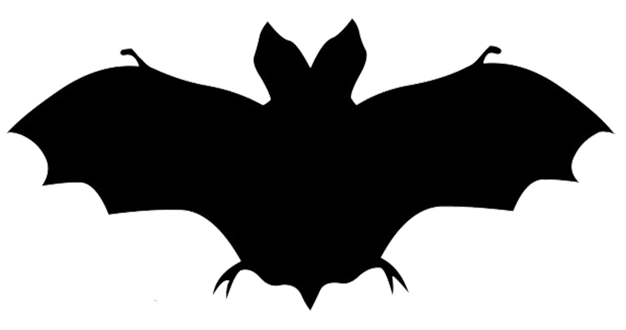 Silhouette of a at. Friendly clipart bat