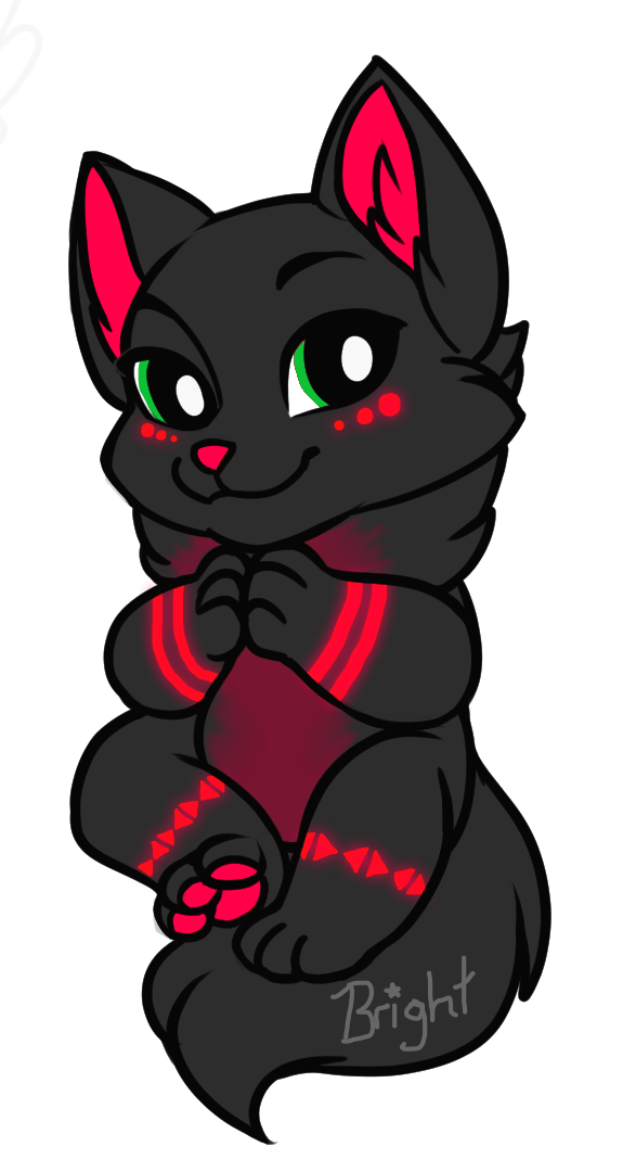 friendly clipart black cat