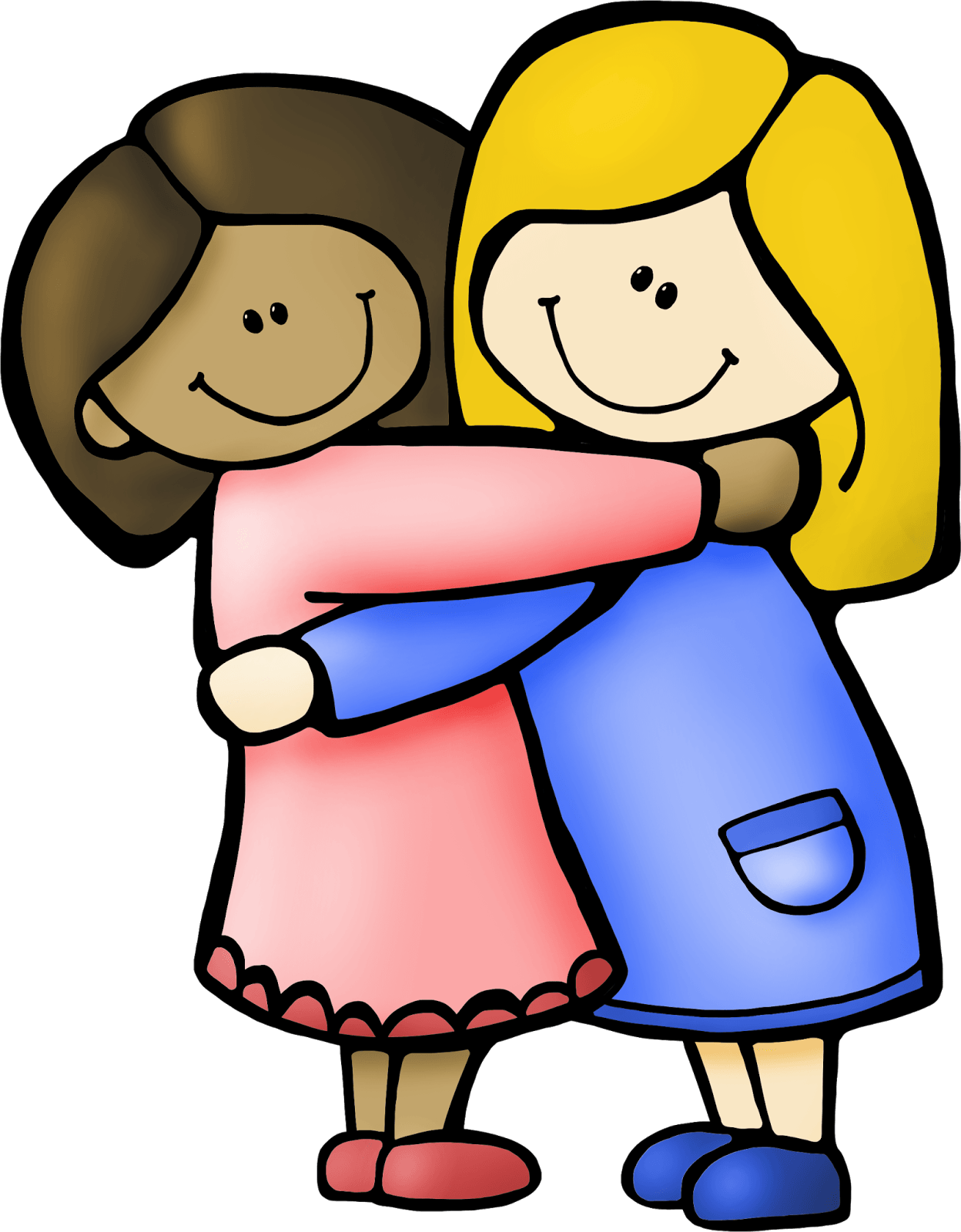 friendly clipart comforting friend