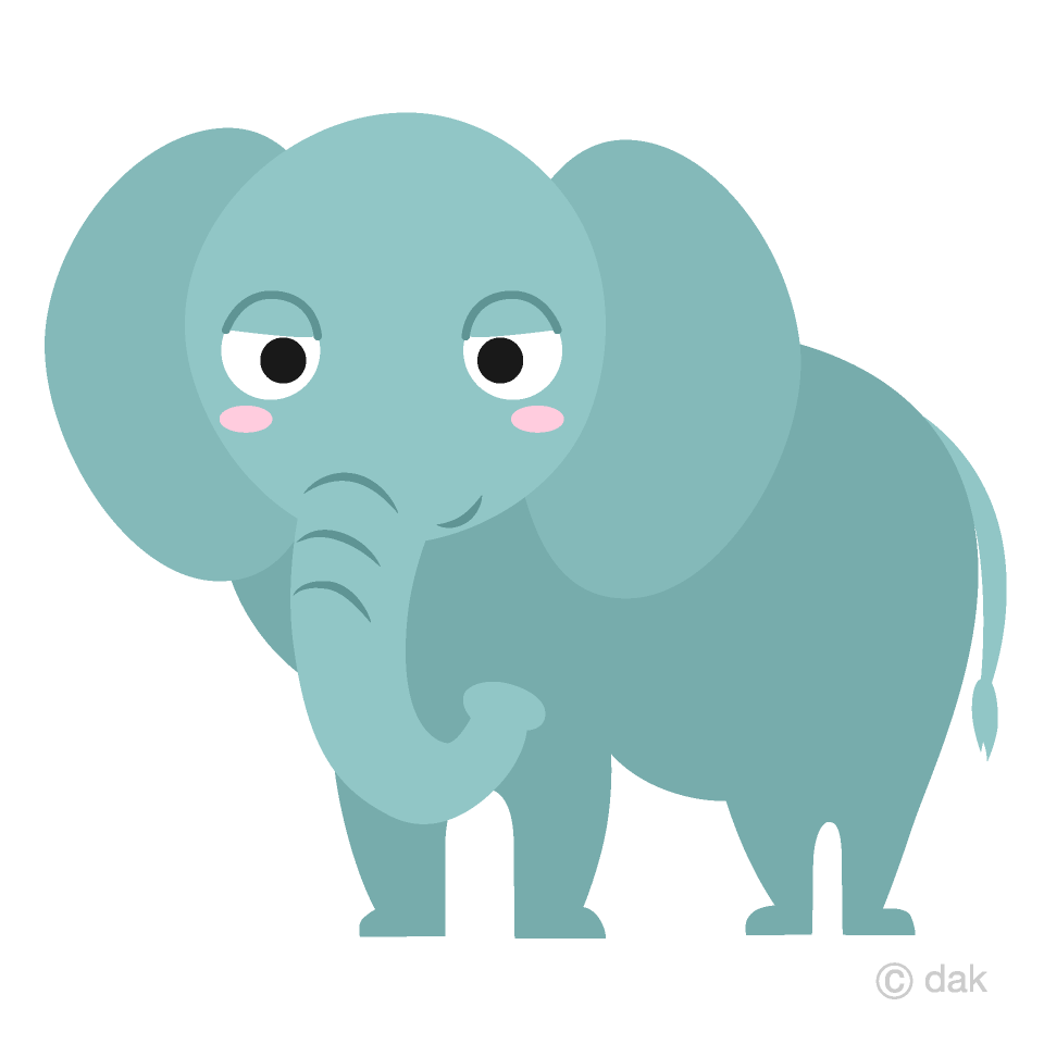 friendly clipart elephant