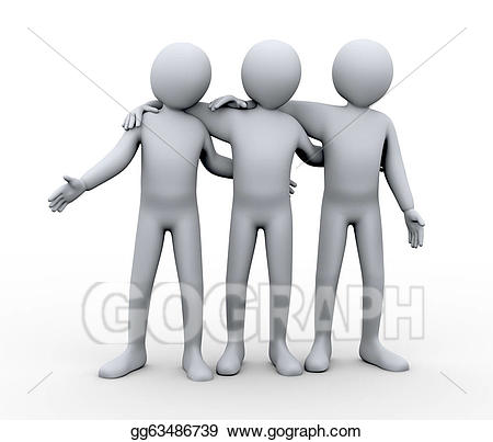 humans clipart three person