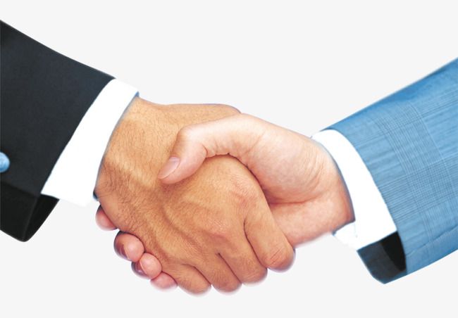 handshake clipart friendly
