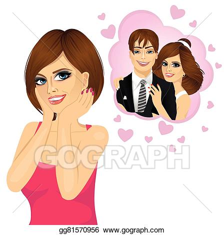 Vector art girl in. Friendly clipart love other