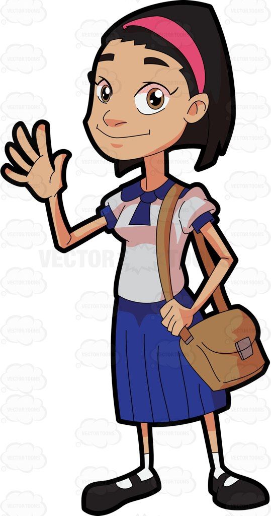 friendly clipart model student