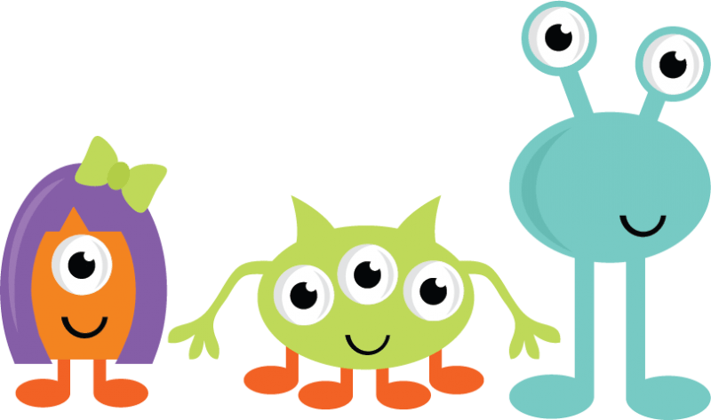 friendly clipart monsters