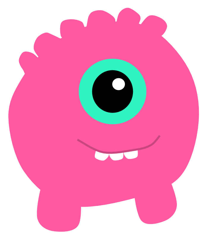 friendly clipart monsters