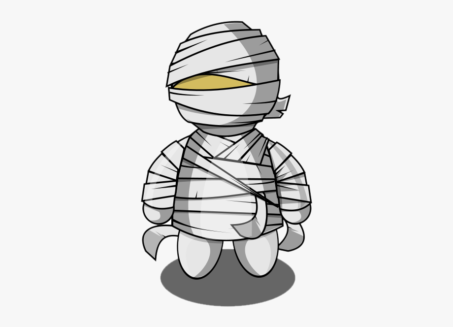 Mummy clipart small. Cute halloween clip art