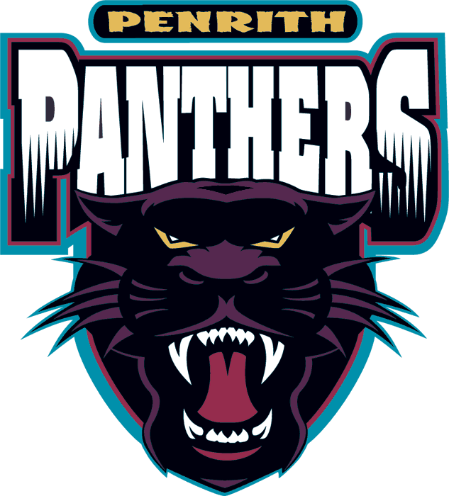 Penrith panthers primary logo. Warrior clipart wordmark