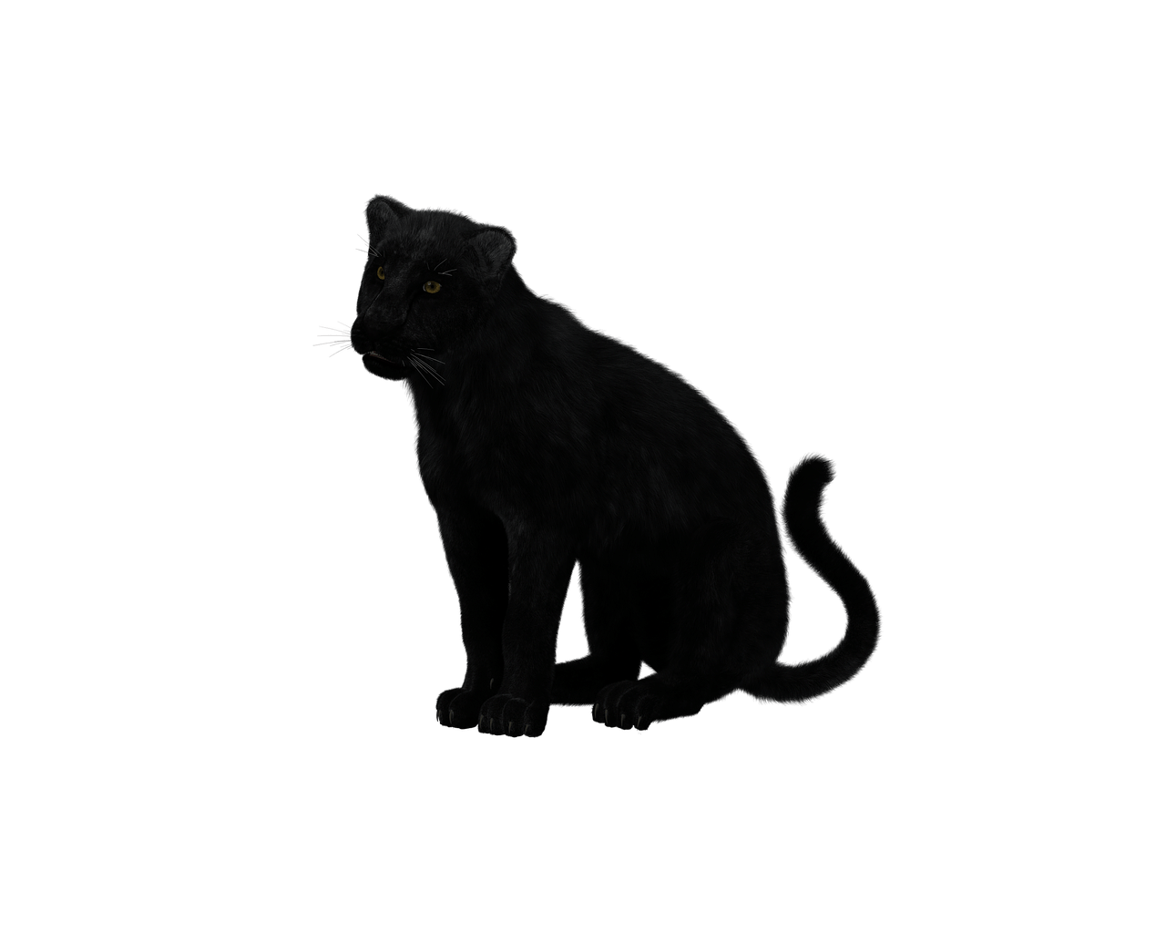 friendly clipart panther