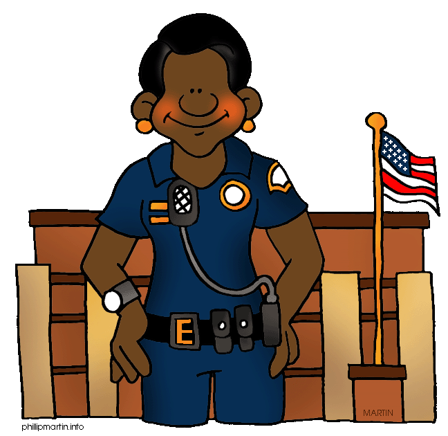 friendly clipart police officer