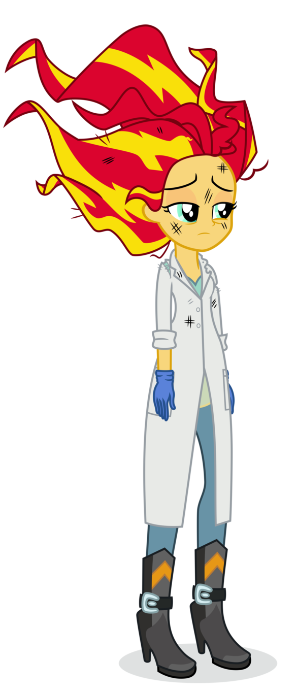 Science sunset shimmer vector. Friendly clipart random person