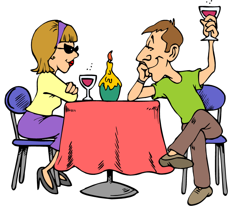 friends clipart dining