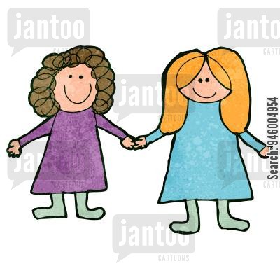 Friendship clipart childhood friend. Free best friends cartoon