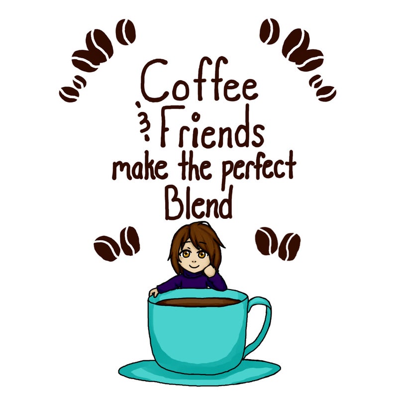 Coffee and friends clip. Friendship clipart one friend
