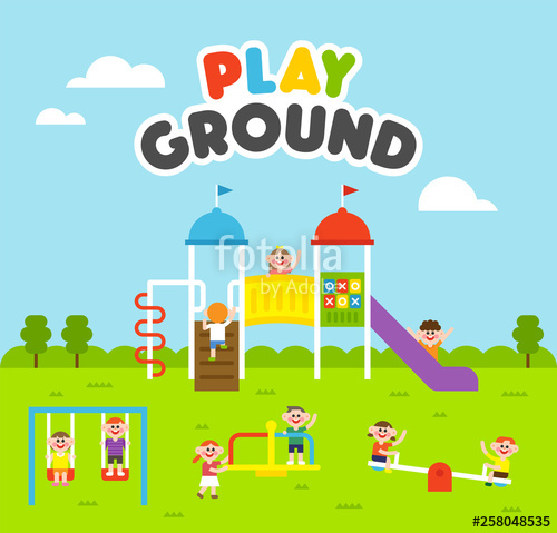 Kids playing with friends. Friendship clipart playground fun