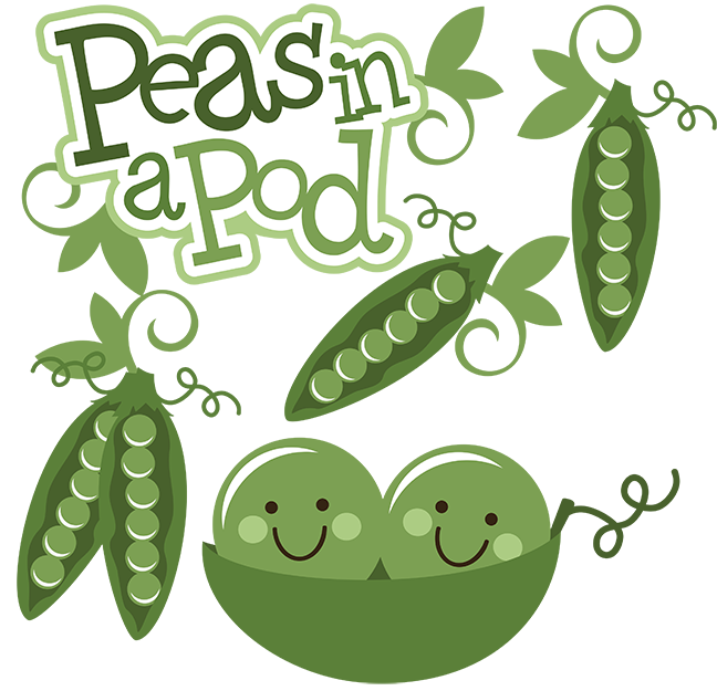 Twins clipart pea. Peas in a pod