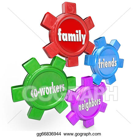 neighbors clipart family help