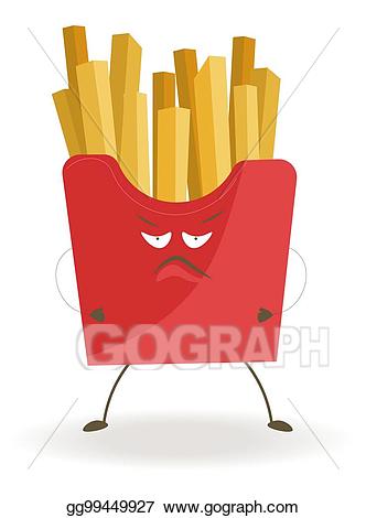 fries clipart angry