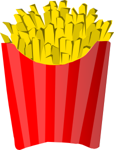 Fries clipart carton. French clip art at