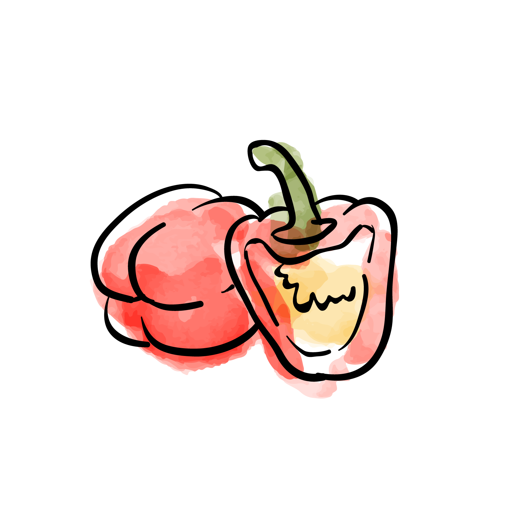 peppers clipart drawing
