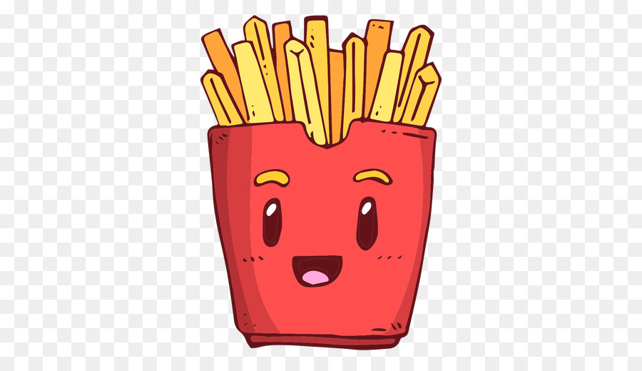 French drawing illustration cartoon. Fries clipart clip