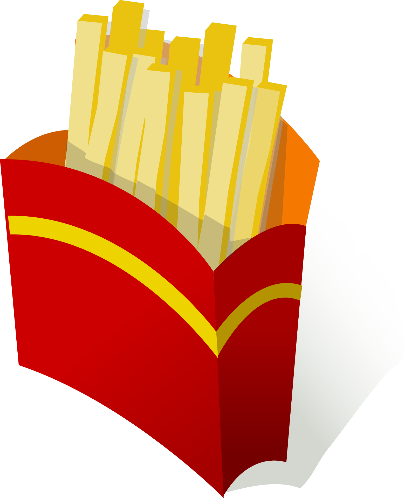 Fastfood french fries drawing. Mcdonalds clipart vector