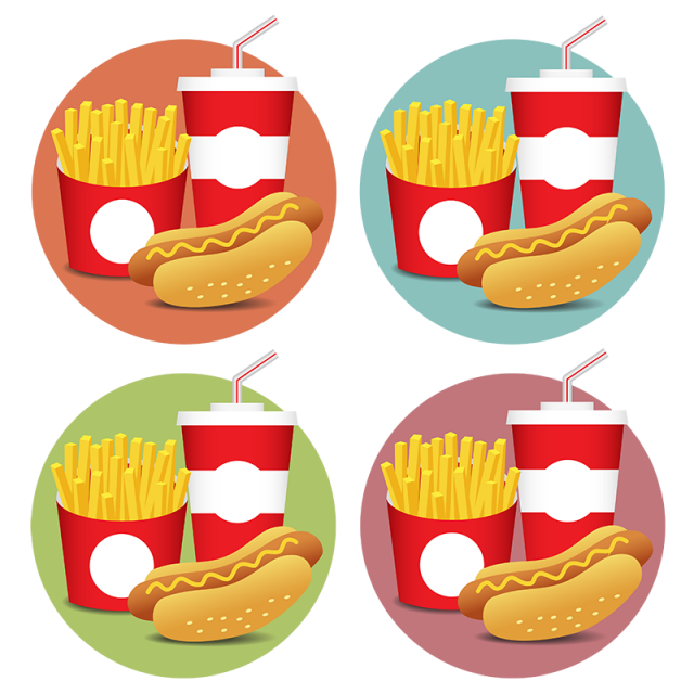 Fries clipart fire cooking. Fesat food icons set