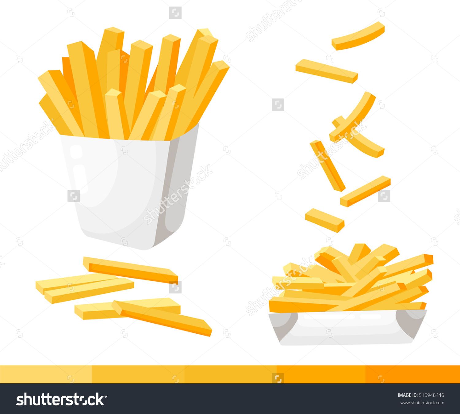 fries clipart fry box
