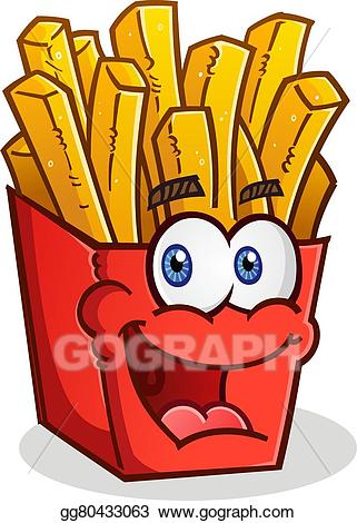fries clipart happy