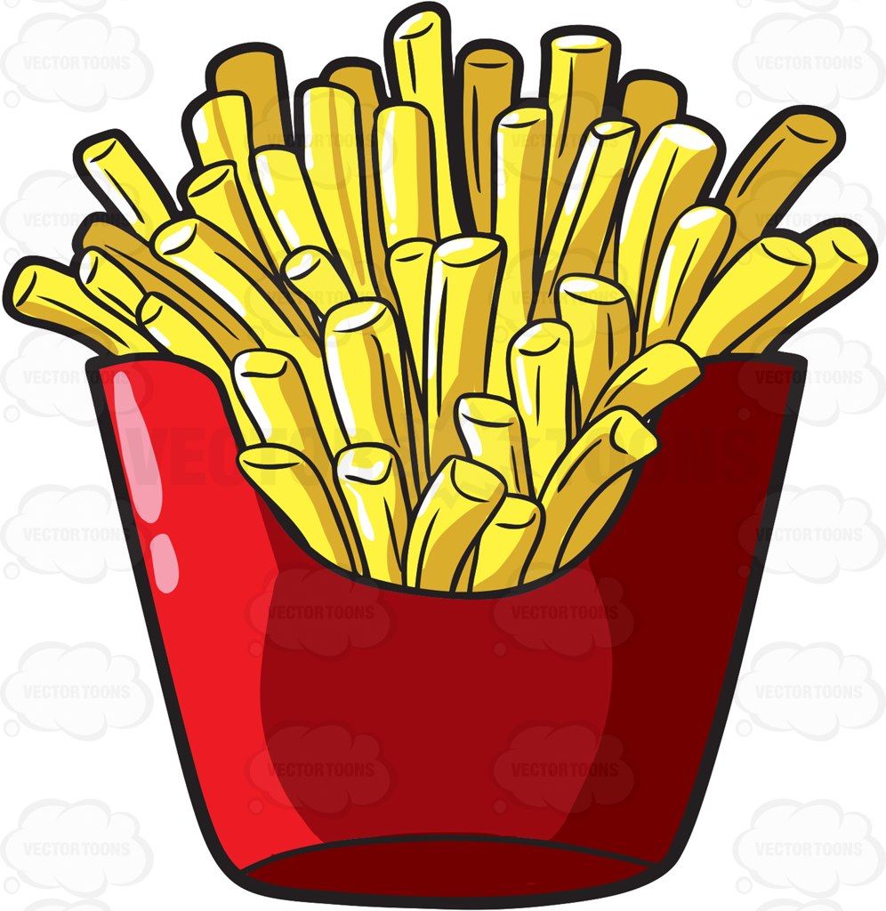fries clipart takeaway food