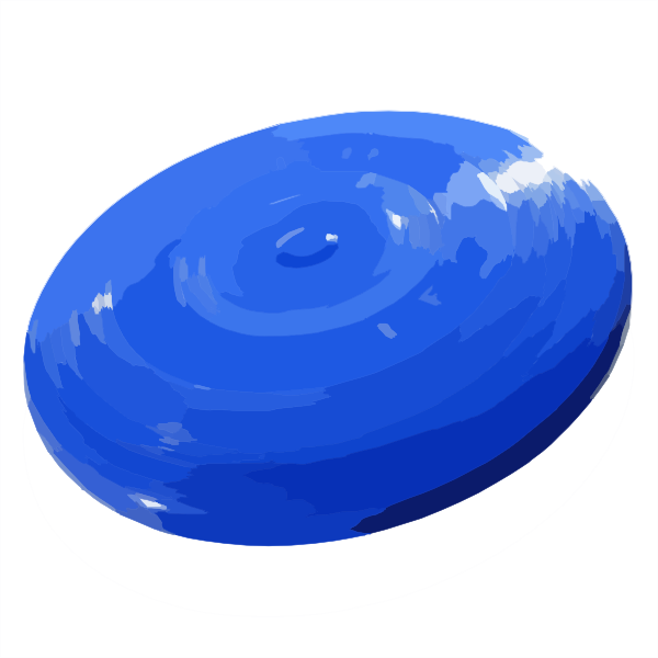 frisbee clipart blue
