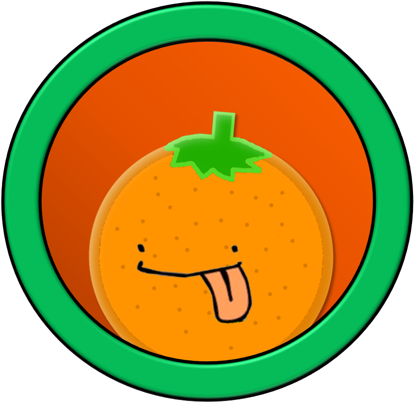 frisbee clipart orange