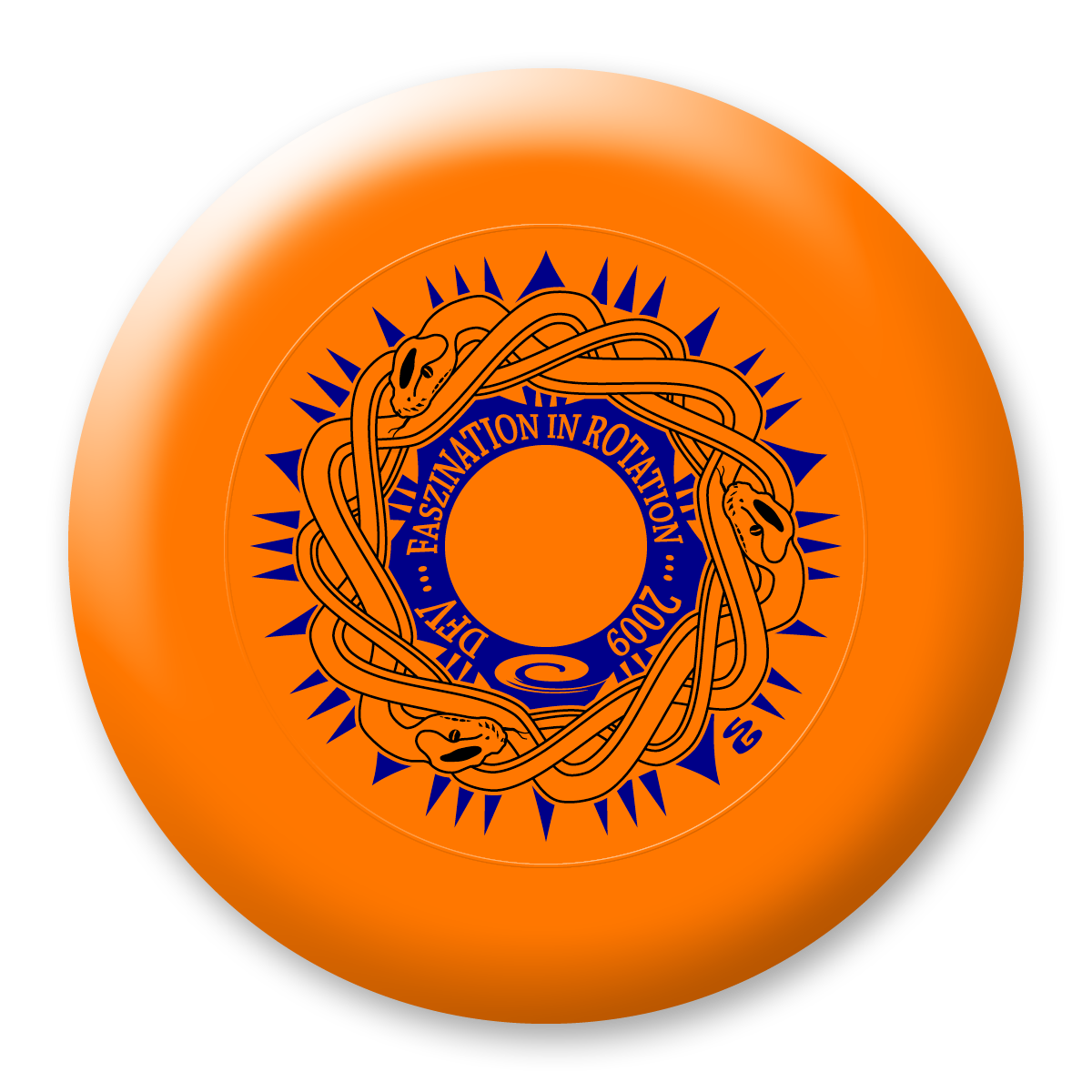 frisbee clipart orange
