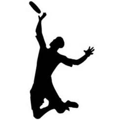 frisbee clipart silhouette
