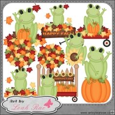  best halloween images. Frog clipart autumn
