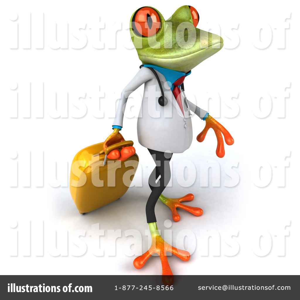 Frog illustration by julos. Frogs clipart doctor