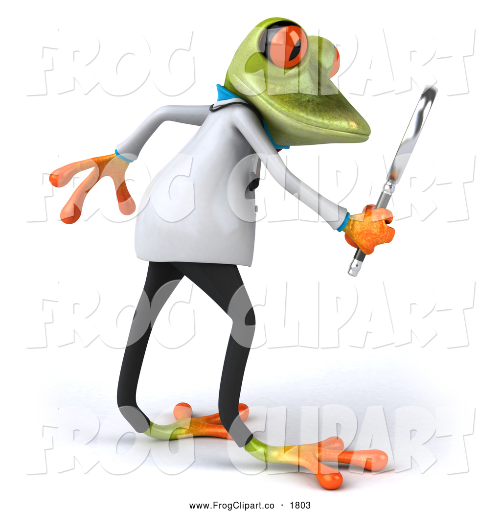 Clip art of a. Frogs clipart doctor