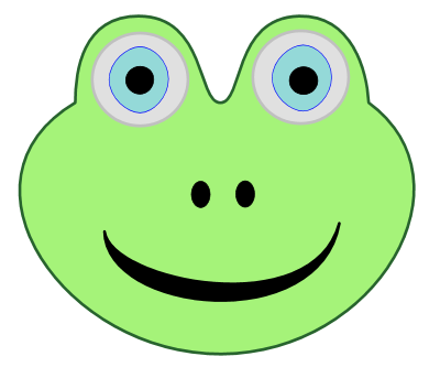 frogs clipart face