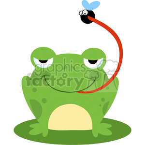 frog clipart fly