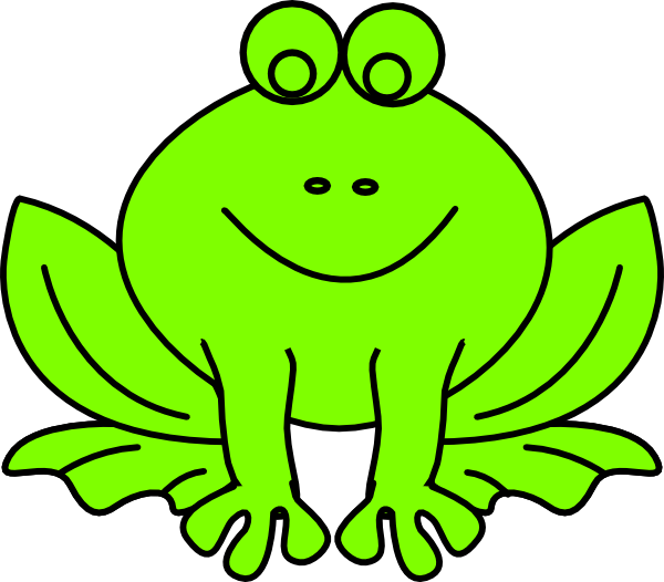 frog clipart green frog