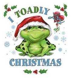 frog clipart holiday